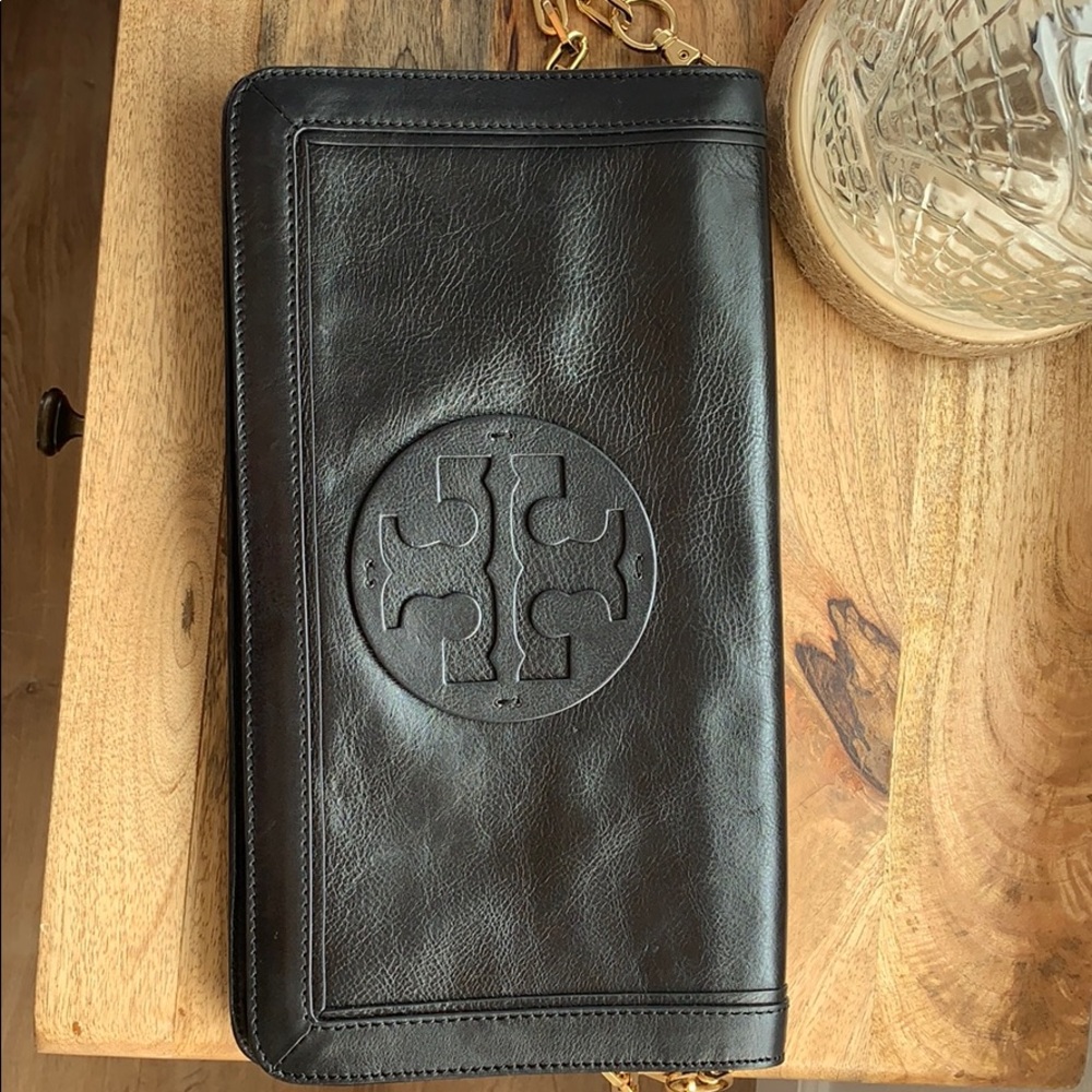 Tory Burch leather clutch